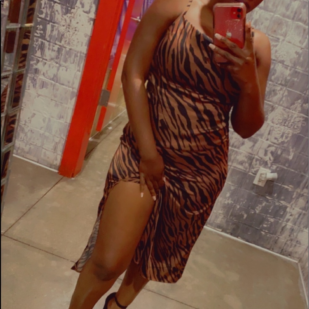 Tiger print dress